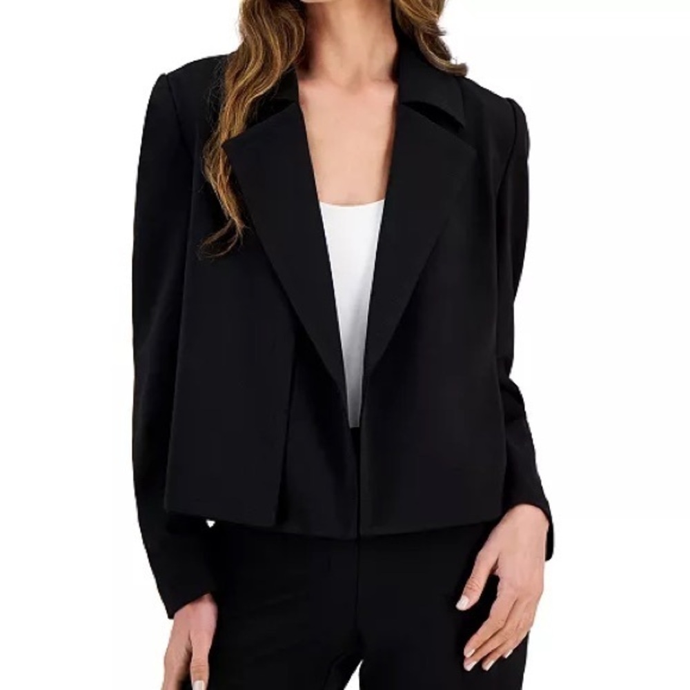 NWT T TAHARI WIDE OPEN LAPEL BLAZER
